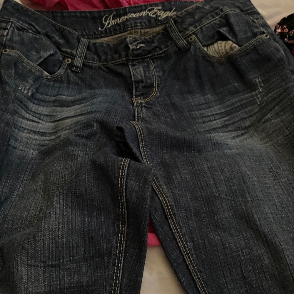 American Eagle Outfitters Dark Blue Jeans